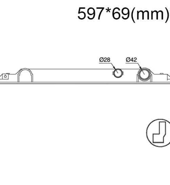 Бачок радиатора Toyota Coaster, Coaster BUS напорный верхний (1993-2016)