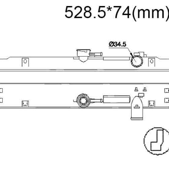 Бачок радиатора Toyota Land Cruiser (70), Land Cruiser (80), Land Cruiser Prado (J70), Land Cruiser Prado (J90) напорный верхний (1984-2025)
