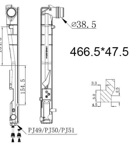 Бачок радиатора BMW 3-Series E46, Z4 E85-E86 напорный левый (1998-2008)