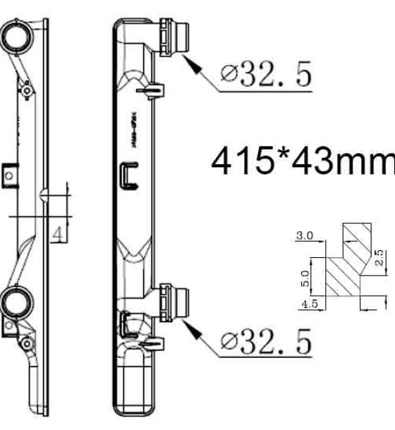 Бачок радиатора Volkswagen Beetle 3, Caddy 3, EOS 1, Golf 5, Golf 6, Golf Plus, Jetta 5, Jetta 6, Passat B6, Passat B7, Passat CC, Scirocco 3, Tiguan 1, Touran 1 напорный левый (2003-2019)