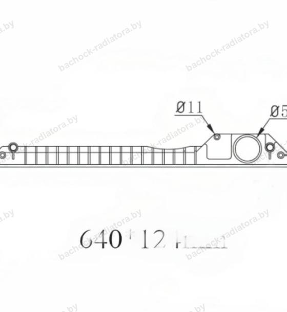 Бачок радиатора Caterpillar, Case, JCB, Komatsu
