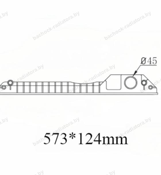Бачок радиатора Caterpillar, Case, JCB, Komatsu