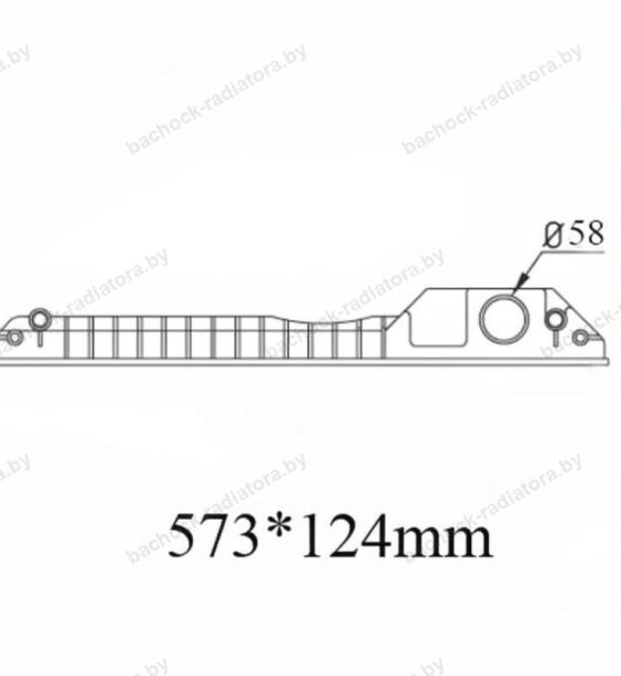 Бачок радиатора Caterpillar, Case, JCB, Komatsu