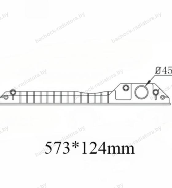 Бачок радиатора Caterpillar, Case, JCB, Komatsu