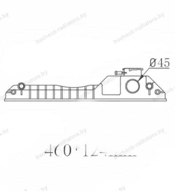 Бачок радиатора Caterpillar, Case, JCB, Komatsu