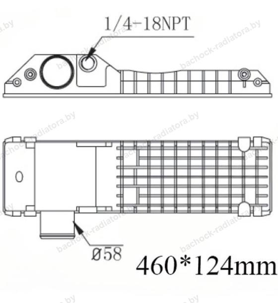 Бачок радиатора Caterpillar, Case, JCB, Komatsu
