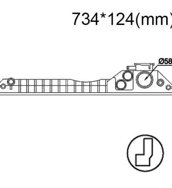 Бачок радиатора Caterpillar, Case, JCB, Komatsu