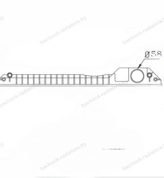 Бачок радиатора JCB 3CX, 4CX, 526, 530, 528