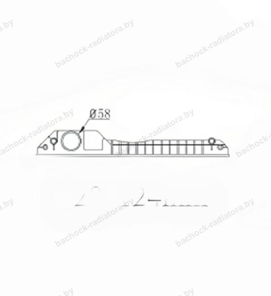 Бачок радиатора JCB 527-58, 531-70, 533-105, 535-125, 535-140, 535-95, 536-60, 540-140, 540-170, 540-200, 541-70, 550-140, 550-80, 560-80