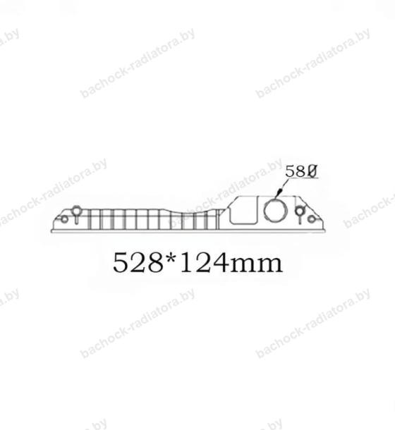 Бачок радиатора JCB 527-58, 531-70, 533-105, 535-125, 535-140, 535-95, 536-60, 540-140, 540-170, 540-200, 541-70, 550-140, 550-80, 560-80