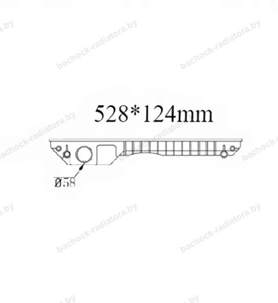Бачок радиатора JCB 527-58, 531-70, 533-105, 535-125, 535-140, 535-95, 536-60, 540-140, 540-170, 540-200, 541-70, 550-140, 550-80, 560-80