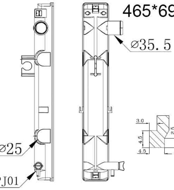 Бачок радиатора погрузчика Hyster, Isuzu, Komatsu, TCM, Toyota, Yale