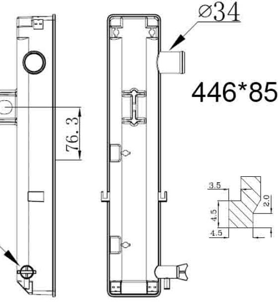 Бачок радиатора погрузчика Hyster, Isuzu, Komatsu, TCM, Toyota, Yale