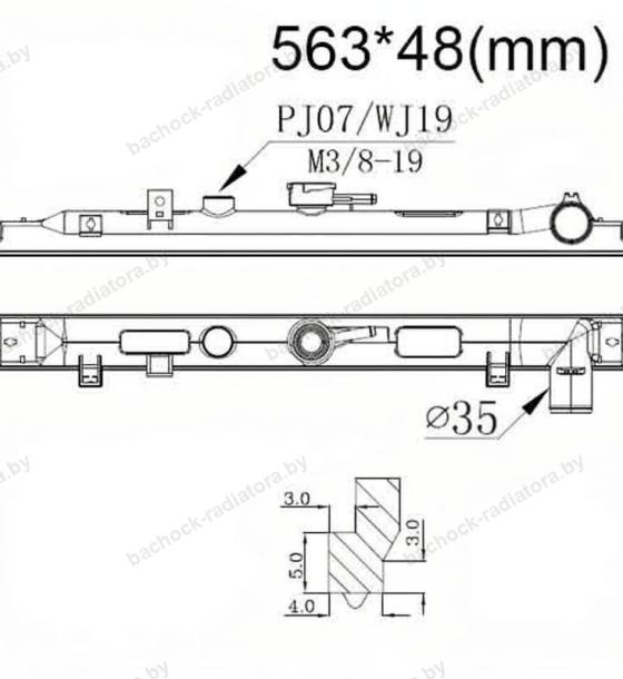 Бачок радиатора Mazda Bongo