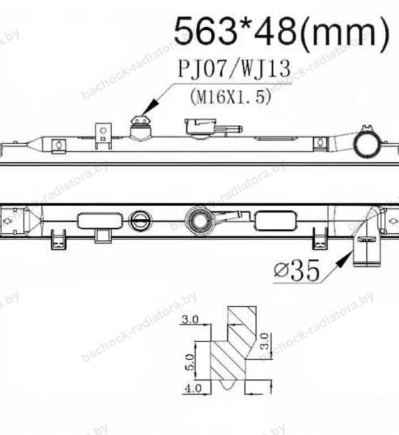 Бачок радиатора Mazda Bongo