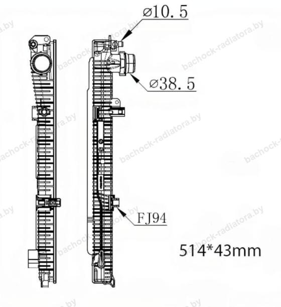 Бачок радиатора BMW I3 Electric, BMW I4 Electric, BMW IX Electric (2021-2025)