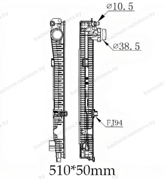 Бачок радиатора Bmw M3 G80/G81 (2021-2025), Bmw M4 G82/G83 (2020-2025)