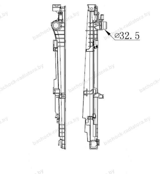 Бачок радиатора Bmw X3 G45/G48 (2024-2026)