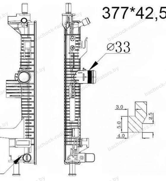 Бачок радиатора Ford C-MAX 2, Ford FOCUS 3, Ford GRAND C-MAX, Ford TOURNEO CONNECT 2, Ford TRANSIT CONNECT 2 (2010-2022)