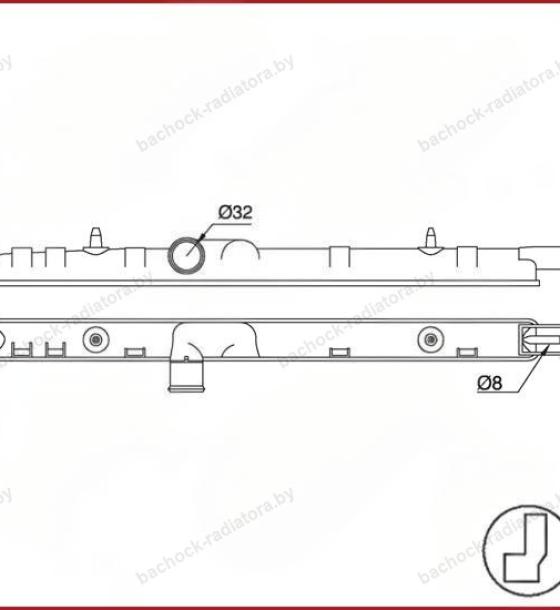 Бачок радиатора Sorento 2 (Xm) (10-)