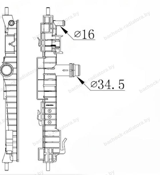 Бачок радиатора Opel ASTRA L, Opel COMBO E, Opel GRANDLAND, Opel VIVARO 3, Opel ZAFIRA D (2017-2025)