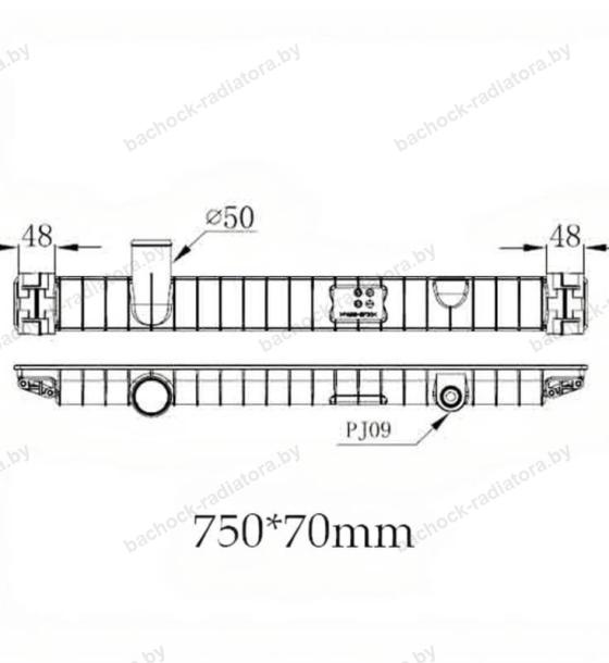 Бачок радиатора Renault Trucks KERAX 1, Renault Trucks MAGNUM 1-2 EURO 2, Renault Trucks MAGNUM 3 EURO 3, Renault Trucks MAXTER, Renault Trucks PREMIUM 1 EURO 2-3 (1990-2005)