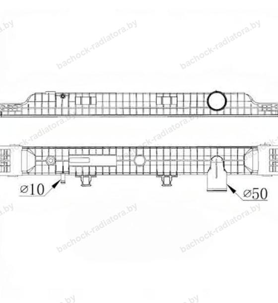 Бачок радиатора Renault Trucks KERAX 2, Renault Trucks MAGNUM 4 EURO 4-5, Renault Trucks PREMIUM 2 EURO 4-5 (2005-2013)