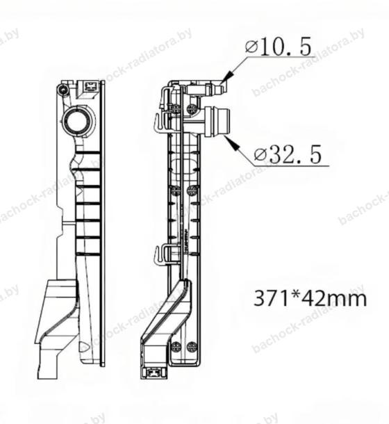 Бачок радиатора MINI Countryman F60, Mini Cooper ONE F55, F56 напорный левый (2013-2023)