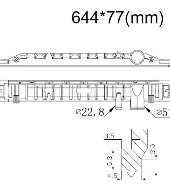 Бачок радиатора MAN L2000, M2000, M90 напорный верхний 2 (1988-2005)