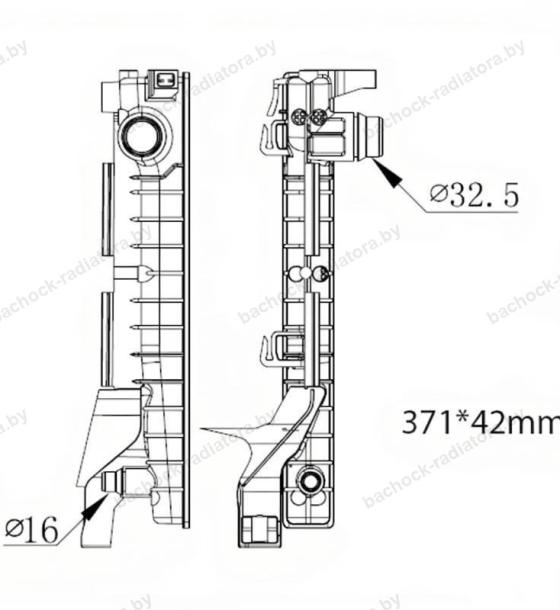 Бачок радиатора BMW 1-Series F40, 2-Series F44, 2-Series F45, F46, X1 F48, X2 F39 напорный левый (2014-2025)