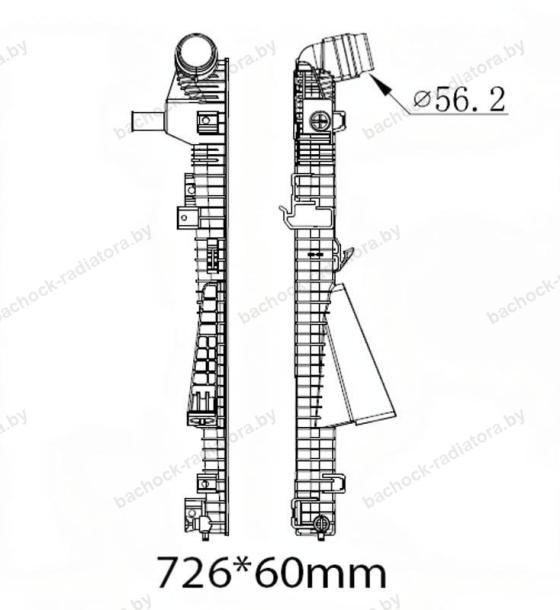 Бачок радиатора Ford F-Series-250/350/450/550 напорный левый (2008-2019)
