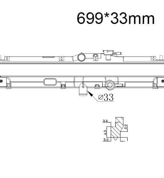 Бачок радиатора Honda Accord 5, Accord 6, Odyssey 1, Prelude 5, Shuttle 1 напорный верхний (1993-2002)