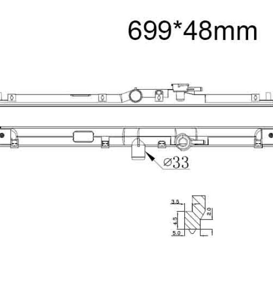 Бачок радиатора Honda Accord 5, Accord 6, Odyssey 1, Prelude 5, Shuttle 1 напорный верхний (1993-2002)