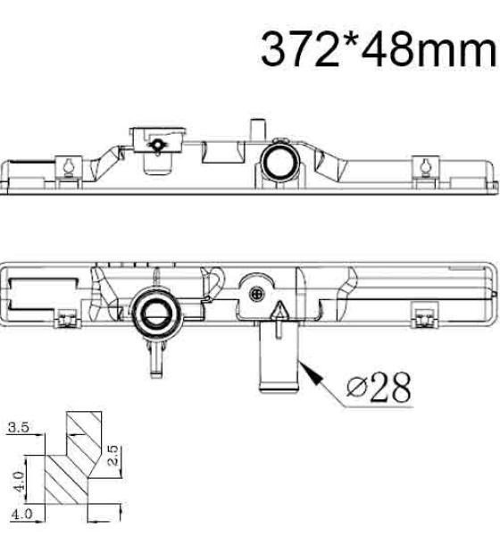 Бачок радиатора Honda Civic 5, Civic 6, CRX 3, HR-V 1 напорный верхний (1991-2006)