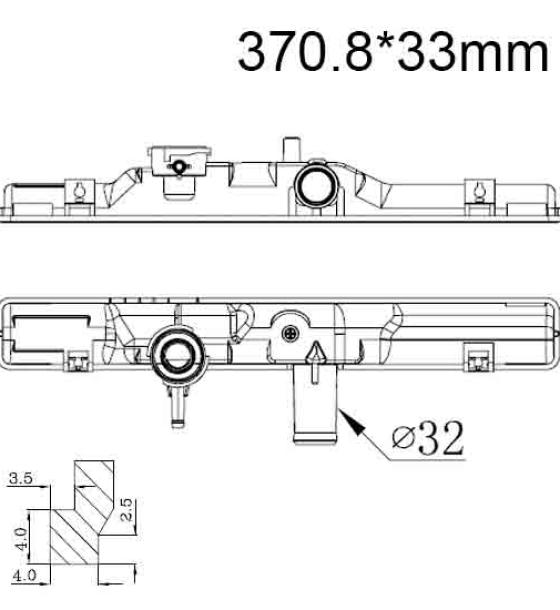 Бачок радиатора Honda Civic 5, Civic 6, CRX 3 напорный верхний (1991-2000)