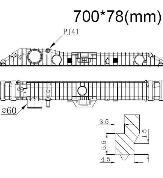 Бачок радиатора Mercedes Axor, Axor 2 напорный верхний (2001-2012)