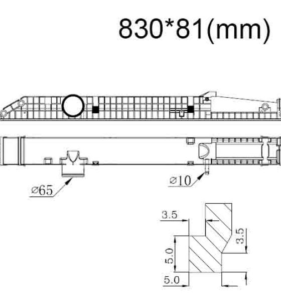Бачок радиатора Mercedes Actros MP1, MP2, MP3, Zetros Valeo напорный верхний (1996-2013)