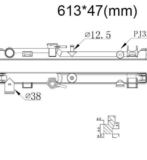 Бачок радиатора Isuzu D-MAX 1, D-MAX 2 напорный верхний (2002-2018)