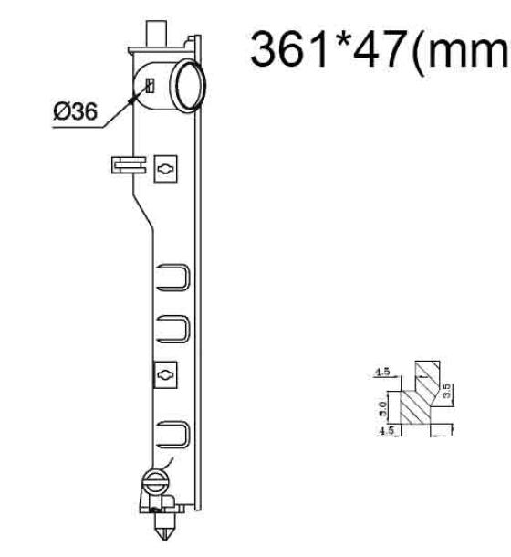 Бачок радиатора Mazda 626 3, 626 5, MX6 напорный левый (1987-2002)