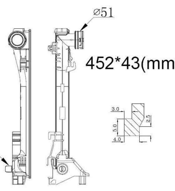 Бачок радиатора Mercedes-Benz C-Class W204, E-Class C207, E-Class W212, GLK-Class X204, SLK-Class R172 напорный левый (2007-2017)