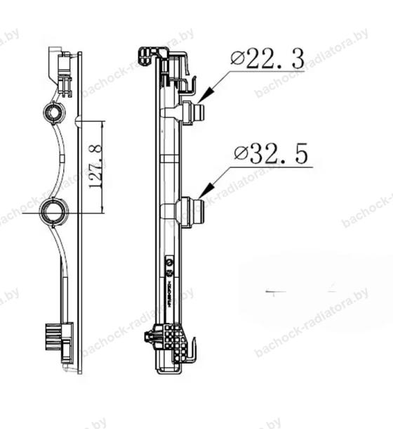 Бачок радиатора Mercedes-Benz A-Class V177, A-Class W177, B-Class W247, CLA-Class C118, GLA-Class H247, GLB-Class X247 напорный левый (2018-2026)