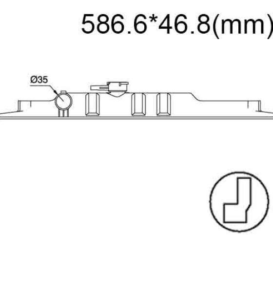 Бачок радиатора Hyundai Grace, Grace 1, Grace 2, H-100, H-100 1 напорный верхний (1986-2004)