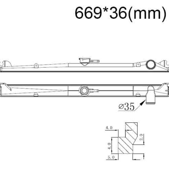 Бачок радиатора Nissan Laurel 5, Pathfinder 1, Skyline (R31), Terrano 1 напорный верхний (1984-2007)