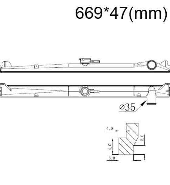 Бачок радиатора Nissan Laurel 5, Pathfinder 1, Skyline (R31), Terrano 1 напорный верхний (1984-2007)