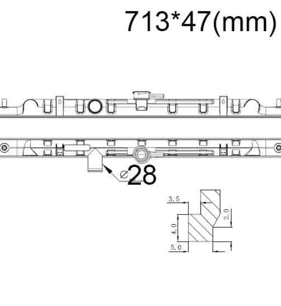 Бачок радиатора Nissan Almera 2 (N16), Sentra 5, Sunny 9, Wingroad 3 напорный верхний (1999-2011)