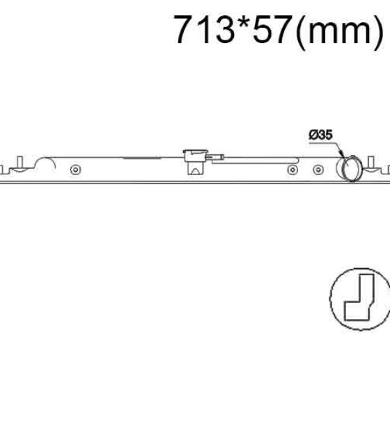 Бачок радиатора Nissan Armada 1, Frontier, Pathfinder 3 (R51), Titan 1, Xterra 2 напорный верхний (1997-2021)