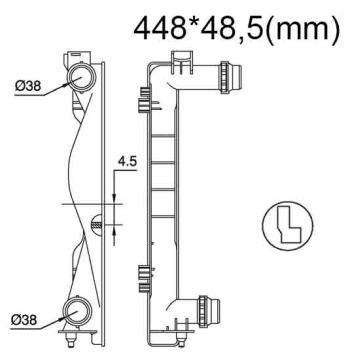 Бачок радиатора Audi A6 (C6) напорный левый (2004-2011)