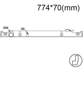Бачок радиатора Toyota Land Cruiser (80) напорный верхний (1990-1997)