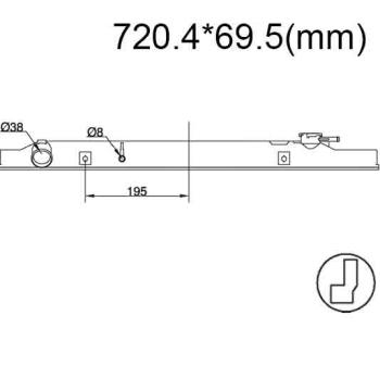 Бачок радиатора Toyota Land Cruiser (80) напорный верхний (1990-1997)