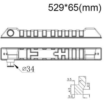 Бачок радиатора Toyota 4 Runner 2, HI-LUX 5 напорный верхний (1988-1998)
